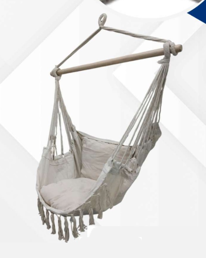 SILLA TIPO HAMACA COLOR CREMA