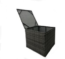 JUEGO DE SOFA 4 PIEZAS COLOR GRIS+CREMA ESTILO RATTAN