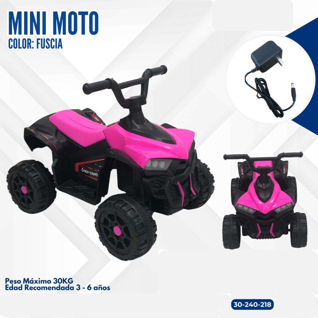 MINI MOTO COLOR FUCSIA