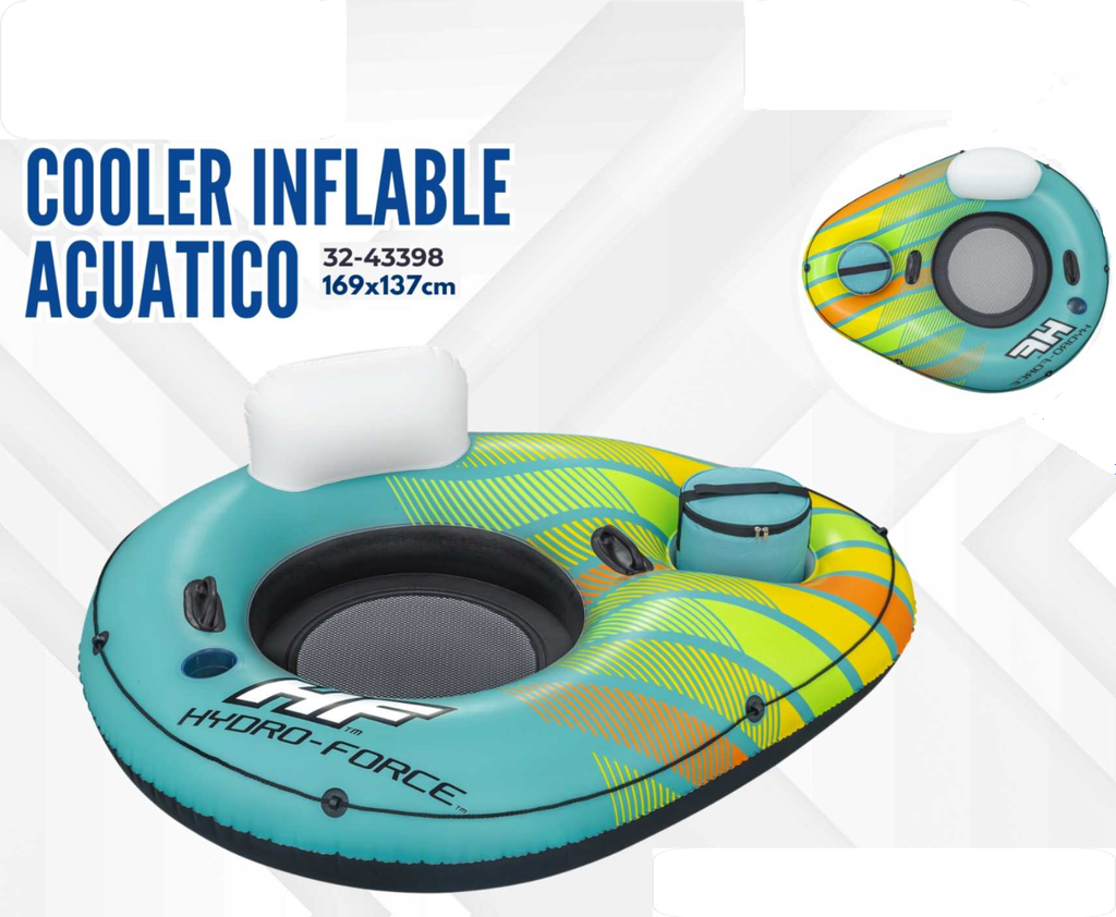 COOLER INFLABLE ACUATICO 169*137CM