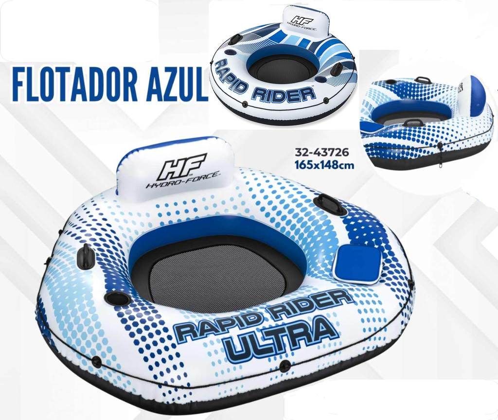 FLOTADOR AZUL 165*148CM