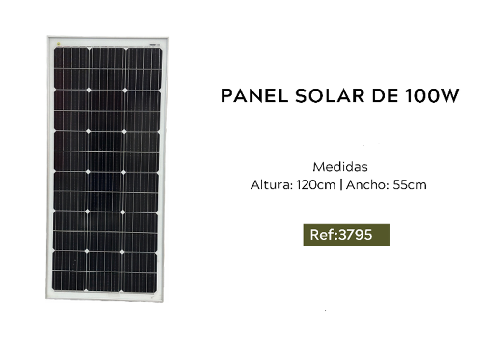 PANEL SOLAR DE 100W