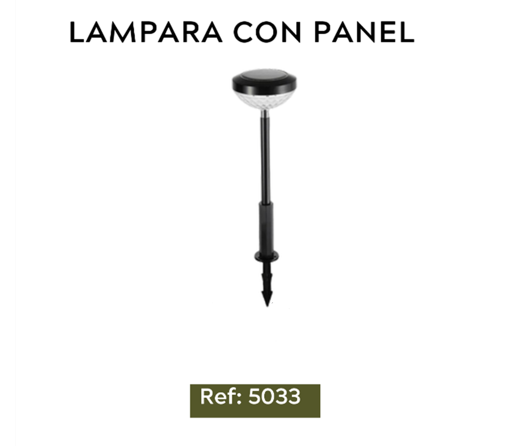 LÁMPARA CON PANEL