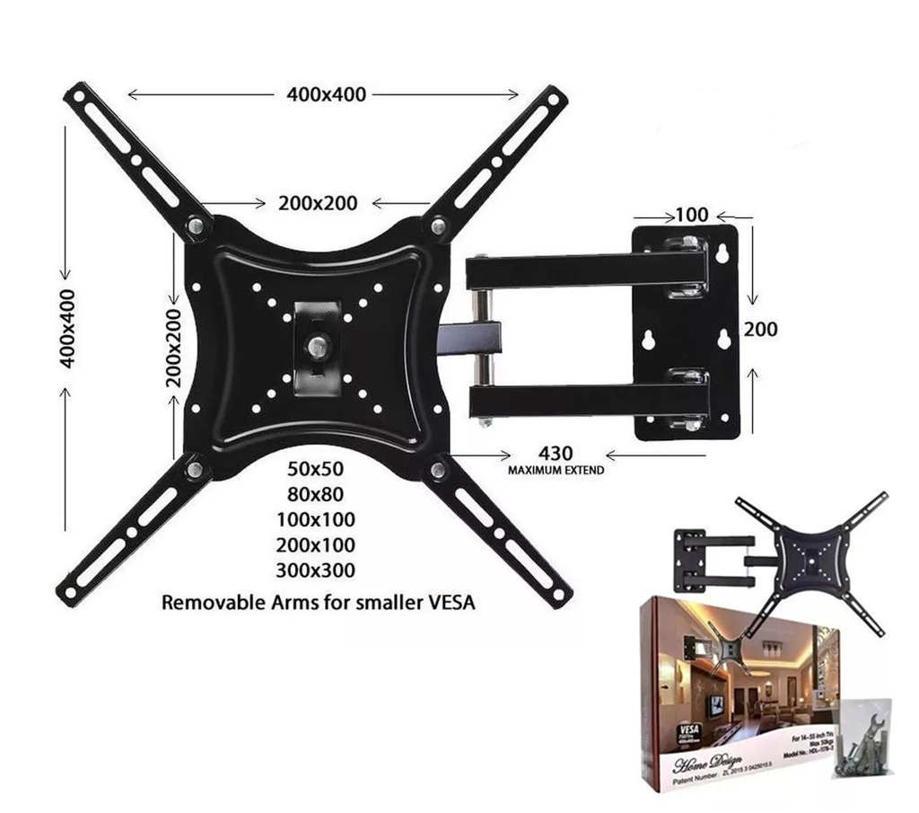 SOPORTE DE TELEVISIÓN HDL-117B-2