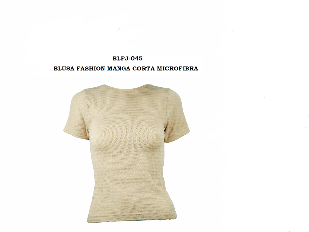 BLUSA FASHION MANGA CORTA MICROFIBRA