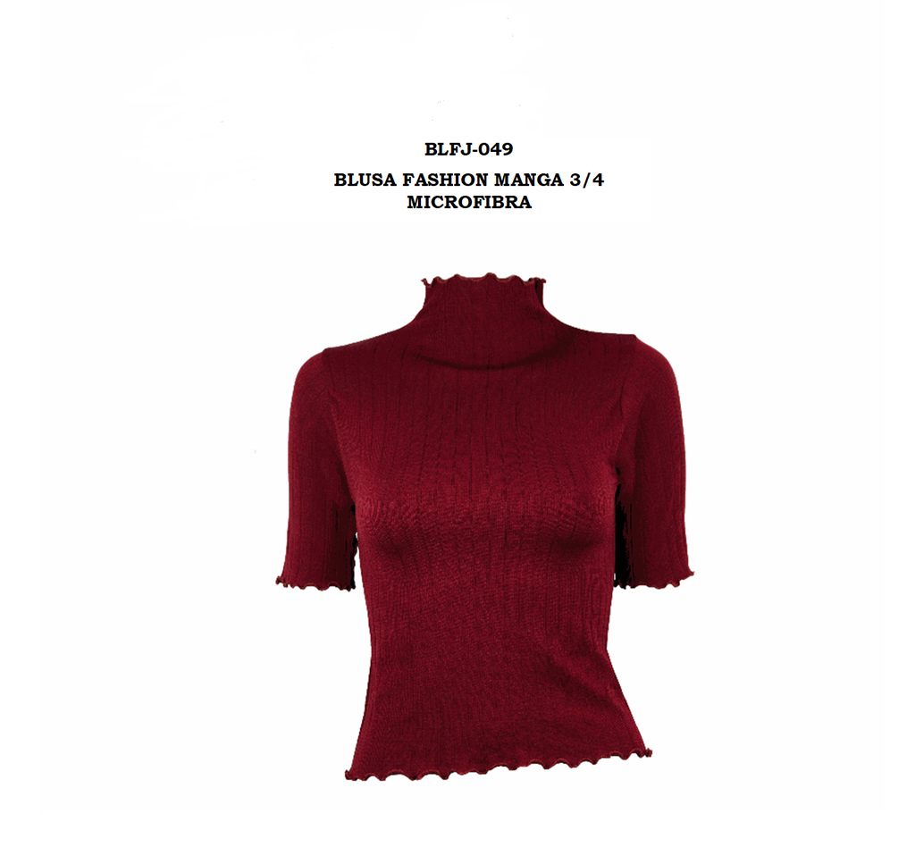 BLUSA FASHION MANGA 3/4 MICROFIBRA