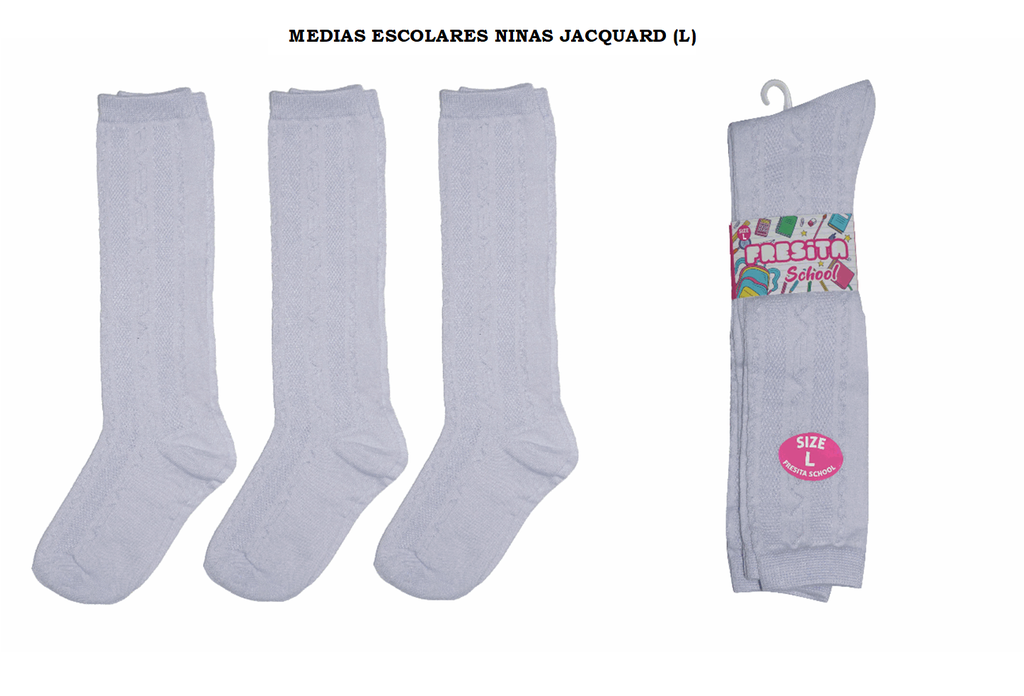 MEDIAS ESCOLARES NINAS JACQUARD (L)