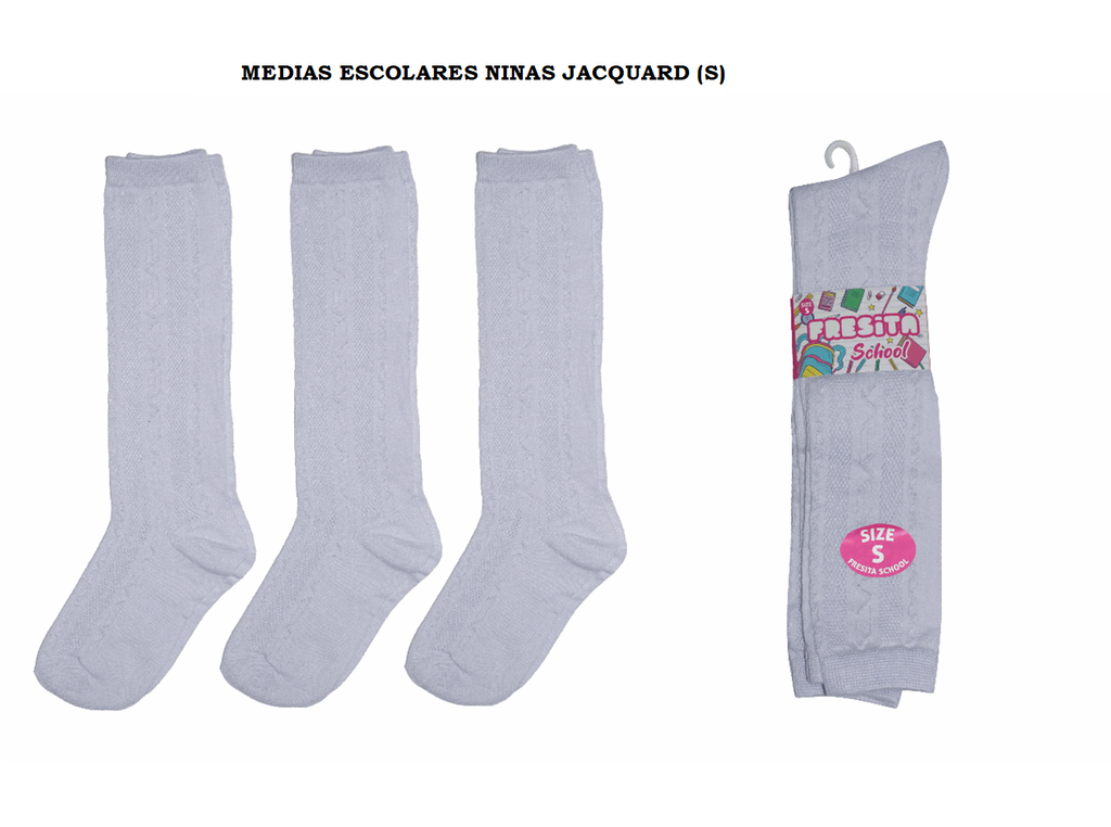 MEDIAS ESCOLARES NIÑAS JACQUARD (S)