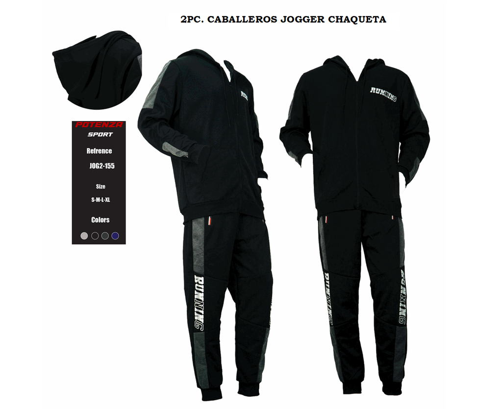 2PC. CABALLEROS JOGGER CHAQUETA