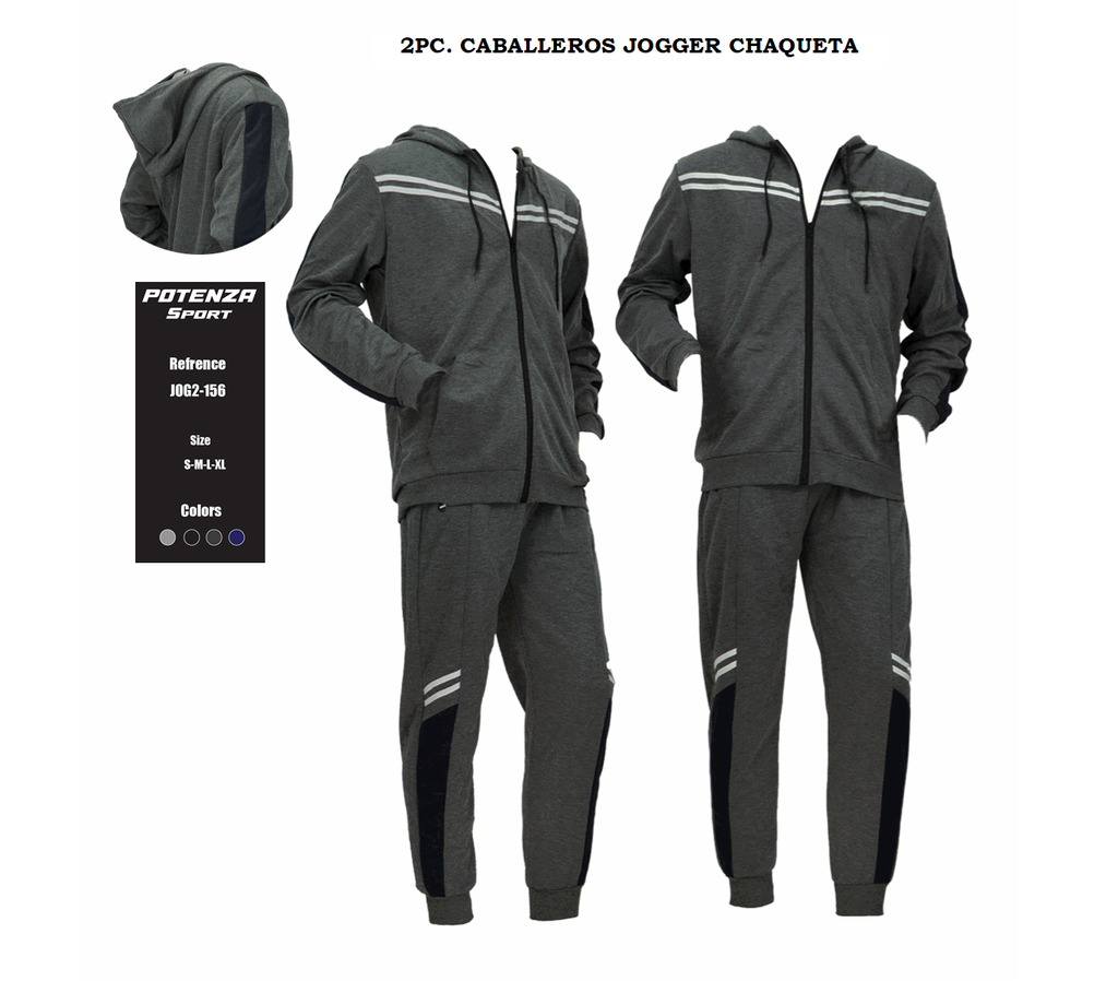 2PC. CABALLEROS JOGGER CHAQUETA