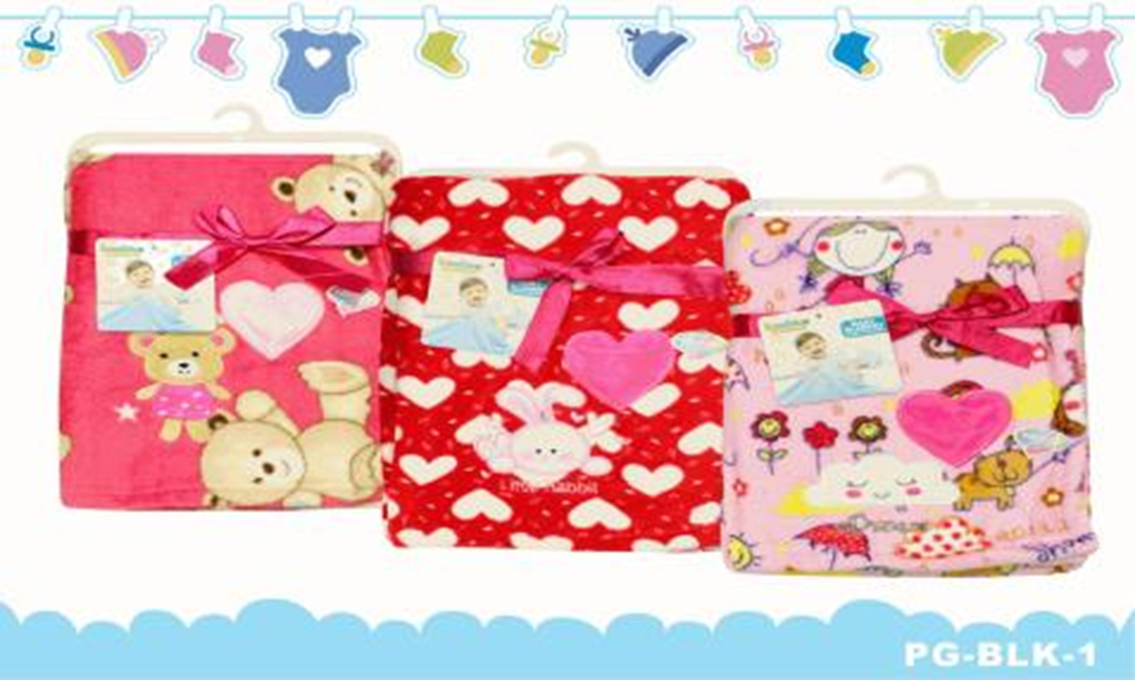MANTA P/BEBE HEMBRA ESTAMPADA CON PITO