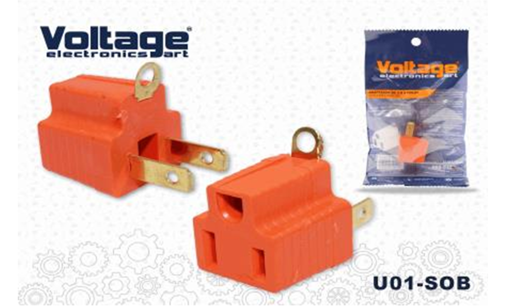 ADAPTADOR 3 A 2 ENCHUFE EN BOLSA