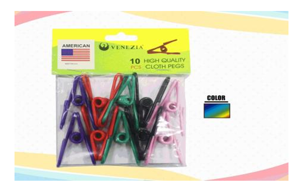 GANCHOS P/ROPA 10/PZA SET