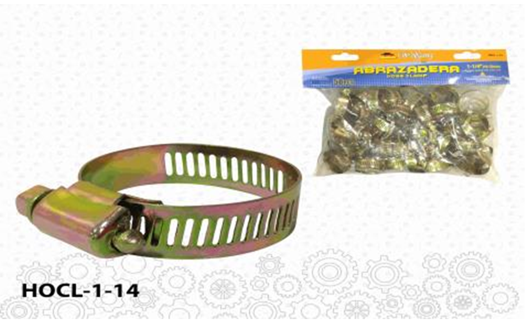 ABRAZADERAS DE 1-1/4" 50/Pza ANCHO:12.7MM
