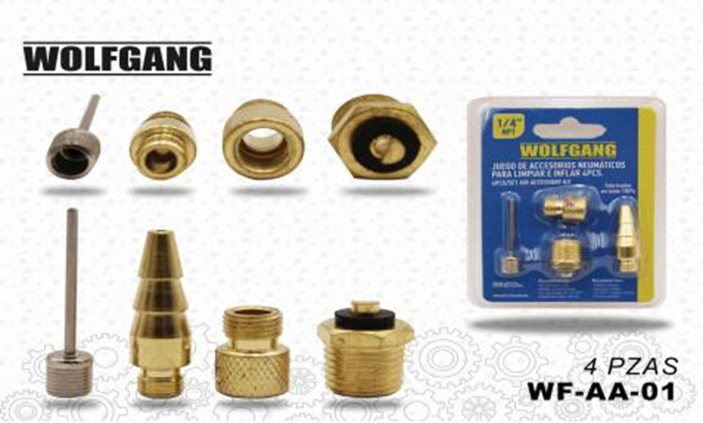 ACCESORIOS PARA MANGUERA NEUMATICA SET 4 PCS