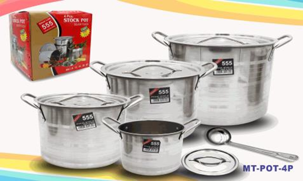 STOCK POT 20/16/12/8 QTS