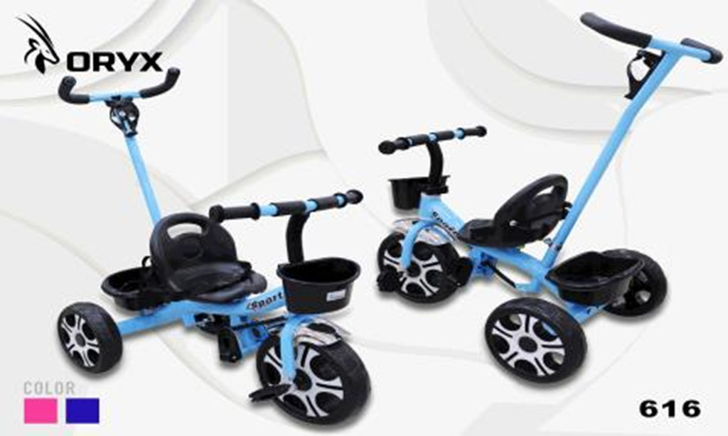 TRICICLO AZUL Y ROSADO
