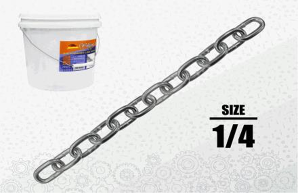 CADENAS METALICAS 1/4" 25kg 30.5m