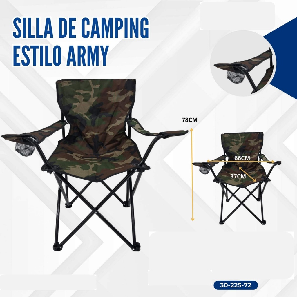 SILLA DE CAMPING ARMY