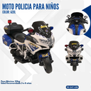 MOTO POLICIA PARA NIÑOS COLOR AZUL