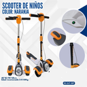 SCOOTER DE NIÑO COLOR NARANJA