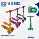 SCOOTER ANIMADO DE NIÑOS 4 COLORES