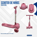 SCOOTER DE NIÑOS COLOR ROSA