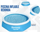 PISCINA INFLABLE REDONDA 244*61CM