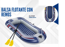 BALSA FLOTANTE C/REMOS 228*121CM