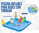 PISCINA INFLABLE PARA BEBES CON TOBOGAN 228*206*84CM