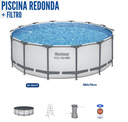 PISCINA+FILTRO REDONDA STEEL PRO MAX