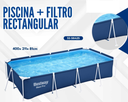 PISCINA+FILTRO RECTANGULAR 400*211*81CM