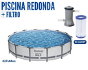 PISCINA+FILTRO REDONDA STEEL PRO MAX 14'