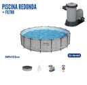 PISCINA+FILTRO REDONDA STEEL PRO MAX 18'