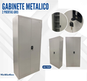 GABINETE METALICO 2 PUERTAS GRIS