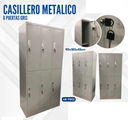 CASILLERO METALICO 6 PUERTAS GRIS
