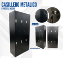 CASILLERO METALICO 6 PUERTAS NEGRO