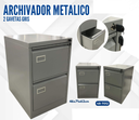 ARCHIVADOR METALICO 2 GAVETAS GRIS