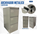 ARCHIVO METALICO 3 GAVETAS GRIS