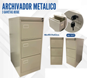 ARCHIVADOR METALICO 3 GAVETAS BEIGE