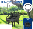 SILLA TIPO HAMACA GRIS