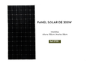 PANEL SOLAR 300W