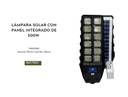 LÁMPARA SOLAR CON PANEL INTEGRADO DE 500W