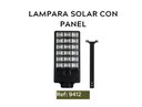 LÁMPARA SOLAR CON PANEL
