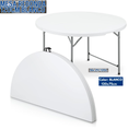 MESA REDONDA 120CM BLANCO 120X74CM