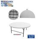 MESA REDONDA 120CM BLANCO