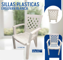 SILLAS PLASTICAS ERGUVAN BLANCA