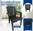 SILLAS PLASTICAS ERGUVAN CHOCOLATE