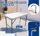 MESA CON FREGADOR COMPLETO 114X59X86.5