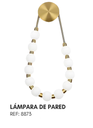 Lampara de Pared Collar de Perlas de Cristal